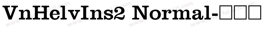 VnHelvIns2 Normal字体转换